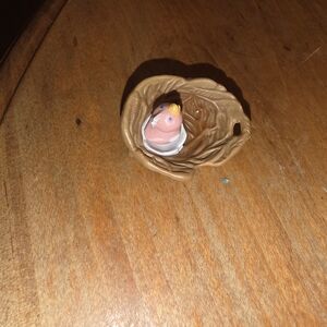 VTG 1994 Kenner Littlest Pet Shop Baby Chirpy Bird In Nest Pink Replacement LPS